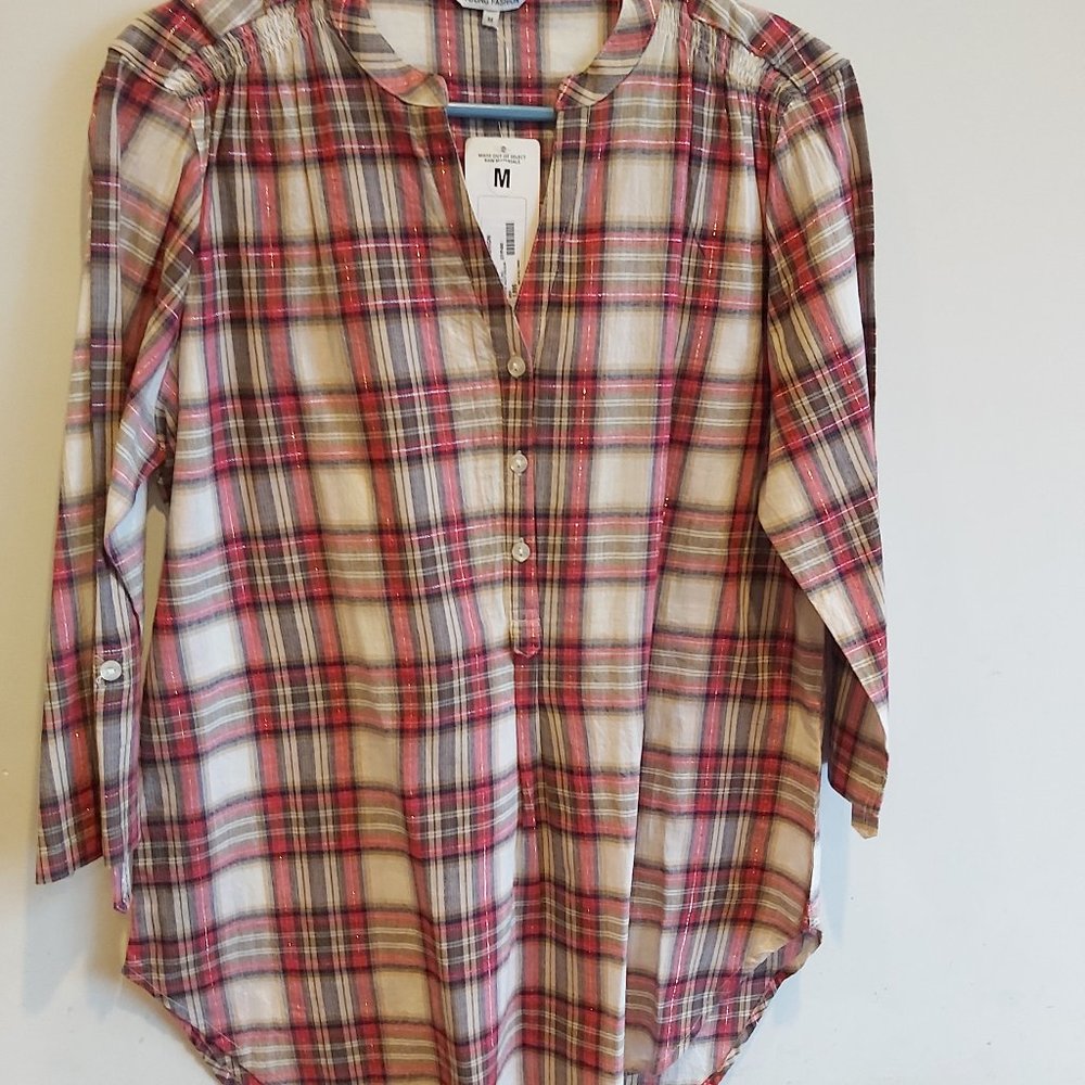 3/4 sleeve tunic style shirt